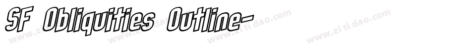 SF Obliquities Outline字体转换